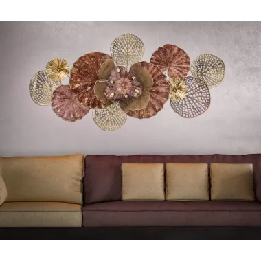 PANEL ZE STALI FLOWERY 118X10X58 cm